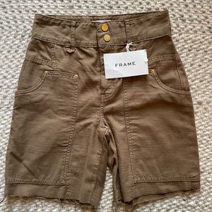 FRAME TAN UTILITY SHORTS